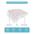 thumbnail image 5 of Pink Spring Floral Twin XL Size Down Alternative Comforter,Lightweight Comforter Quilt Bedding Set with Pillow Shams Elegant Watercolor Summer Botanical All Seasons Bed Comforter Duvet Insert 68"x98", 5 of 7