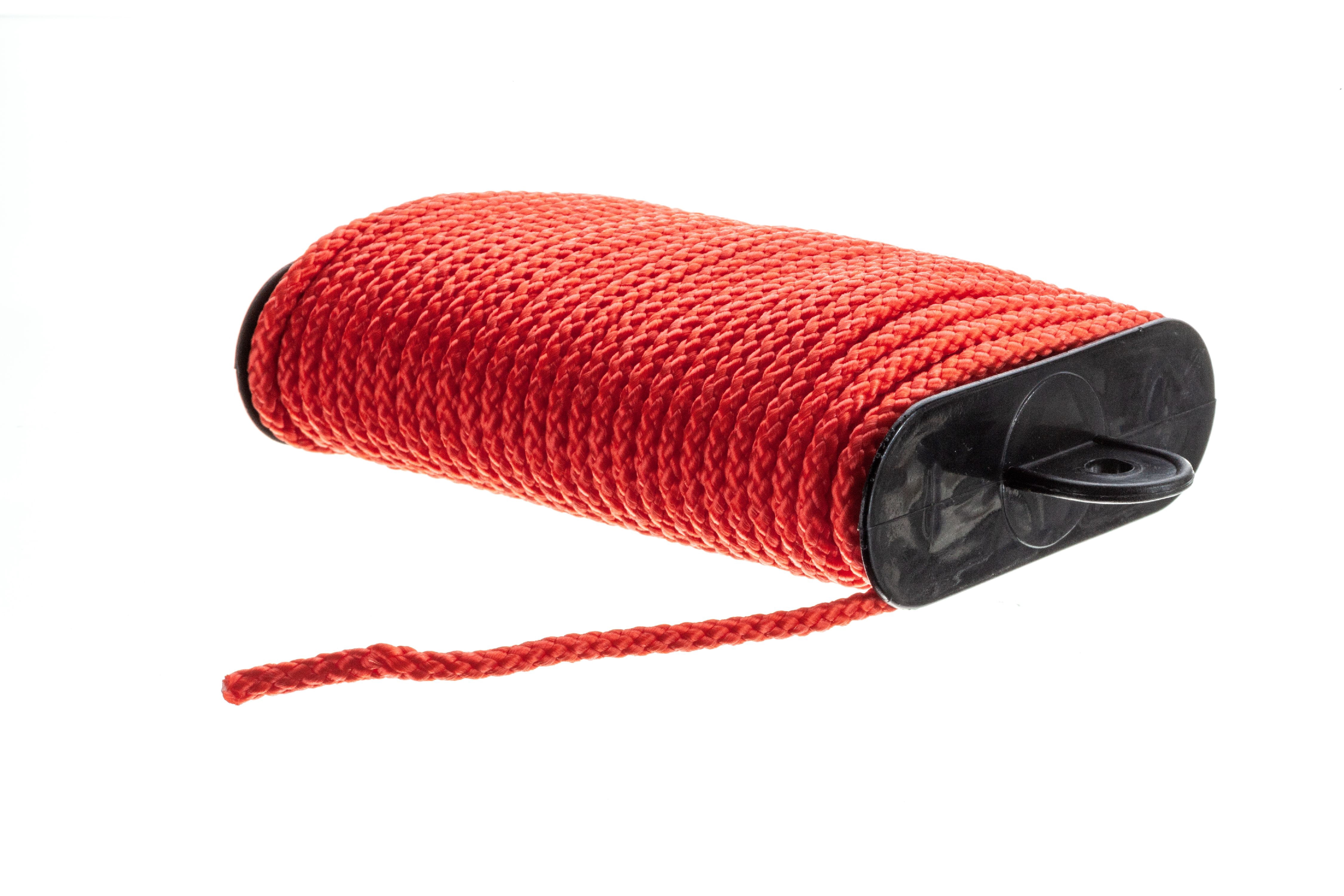 Attwood 11700-2 Neon Colored Diamond Braided Polypropylene Marine Utility Cord, 1/8" Diameter x 45' Long