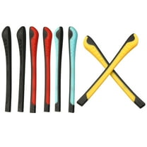 Uxcell Glasses End Tips Eyeglass Anti Slip Ear Sock Pieces Tube Sleeve Silicone Style 4, Assorted Colors 4 Pairs