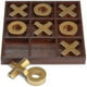 thumbnail image 1 of 10 Piece Premium Solid Wood Tic-tac-toe Board Game Giant Gold 14inch Outdoor/indoor Party Set Toy For Children/ Adults Perfect For Backyard Entertainm, 1 of 5