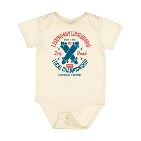 

Inktastic Legendary Longboard Gift Baby Boy or Baby Girl Bodysuit