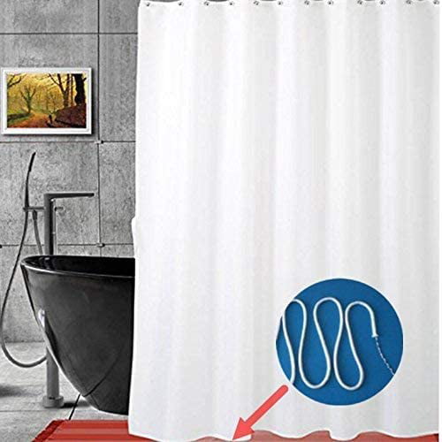 Weighted Shower Curtain Incessant, Wamsutta Extra Long Fabric Shower Curtain Liner