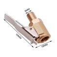 thumbnail image 3 of Válvula de bloqueo de latón para neumáticos sin fugas para inflado rápido, adaptador de latón macizo de alta calidad que ofrece una amplia aplicación duradera para accesorios de bomba de aire, 3 of 4