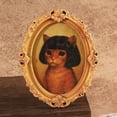 thumbnail image 5 of Vintage Kitchen, Kitchen decorations, Victorian decor, Wooden Wall Art decor, Feline Portrait, Magnetic Backing, Cream tone, 1 Pc, 5 of 6