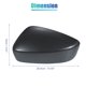 thumbnail image 5 of Cubierta de espejo retrovisor delantero izquierdo y derecho, carcasa de espejo retrovisor Exterior para Mazda 3 Axela M3 2017-2019 ABS gris, 1 par, 5 of 7