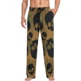 thumbnail image 4 of GZHJMY Vintage Skull Bones Camouflage Camo Pajama Pants For Men, Men's Separate Bottoms, Lounge Pants with Pockets, Christmas New Year Birthday Gifts, Medium, Christmas New Year Birthday Gifts, Medium, 4 of 7