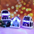 thumbnail image 3 of Warm White LED Christmas Village Scene - Battery Operated Resin Houses and Town | Eye-catching, High Durability Xmas Ornaments for Home, 3 of 8