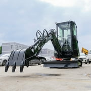 TYPHON TERROR XXV 2.7 Ton Mini Excavator with AC/Heater Cabin | 25.1 HP Kubota D1105 | Retractable Tracks