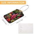 thumbnail image 5 of Square PU Leather 2 Pack Travel Tag - Bag Tag - Suitcase Tag with Privacy Cover and Stainless Steel Ring - Suitable for Travel, Backpack, and Handbag Cactus, 5 of 7