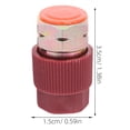 thumbnail image 4 of 4 PCS/ Set Quick Disconnect Quick Coupler A/C Car Charging Port Adapter Retrofits Fittings With Caps 3/16 Inch 1/4 Inch High Side Low Side R12 Port to R134a Adapters, 4 of 8