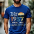 thumbnail image 2 of Vintage April 1957 T-Shirt - Retro Style Birthday Tee for Men - Meaningful Birthday Gift for April Born, 2 of 4