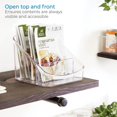 thumbnail image 3 of iDesign Linus BPA-Free Plastic 3-Tier Packet Organizer - 6.25" x 5.75" x 5", Clear, 3 of 6