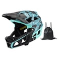 thumbnail image 2 of Casco de ciclismo de cara completa, casco de bicicleta de cara completa, absorción de golpes, transpirable con forro extraíble, casco de bicicleta de Azul, 2 of 8