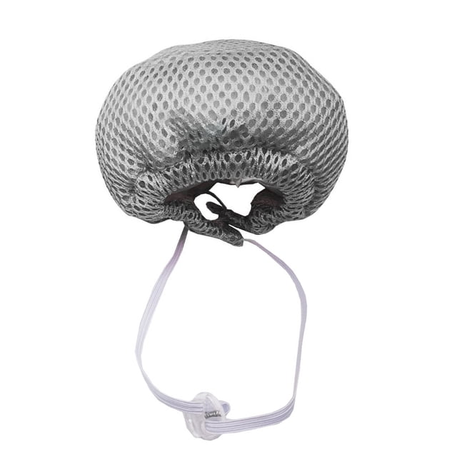 yeacher Adjustable Breathable Mesh Dog Muzzle for Training, Grooming, and Injury Protection - Lightweight, Comfortable, and Safe for All Dogs - Grey, Size L