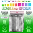thumbnail image 4 of Silver Metallic Bubble Mailers, Waterproof Padded Envelopes, 250 Count, 6.5 x 10.5 in, 4 of 8