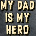 thumbnail image 3 of CafePress - My Dad Is My Hero Women's Dark T Shirt - Women's Traditional Fit Dark T-Shirt, 3 of 4