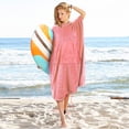 thumbnail image 4 of Flyingstar Surf Beach Changing Towel With Hood, Absorbent Microfiber Robe Poncho, Men & Women, Pink, 4 of 7