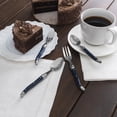 thumbnail image 3 of French Home Laguiole Coffee Spoons and Cake Forks, Set of 8, Navy, 3 of 4