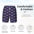 thumbnail image 3 of Mens Uk Flag Union Jack Swimming Trunks with Compression Liner Beach Quick Dry Swim Shorts, 3 of 6
