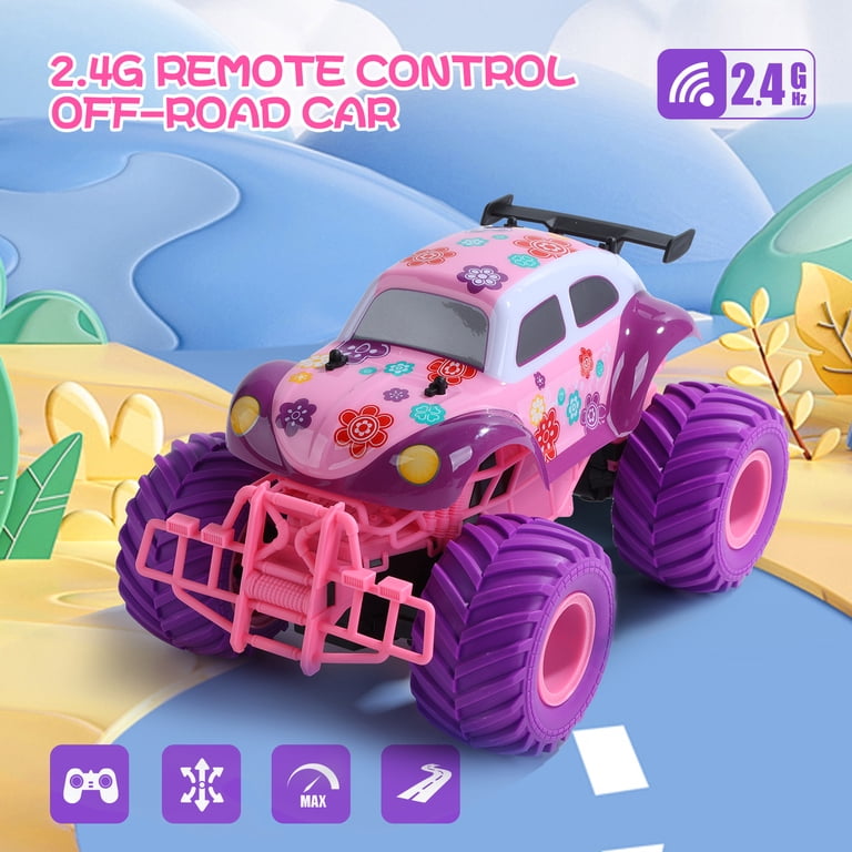 JoyStone Pink RC Jeep, 1:18 Scale with LED Lights photo 6