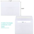 thumbnail image 2 of 90 Packs A1 Envelopes, 3.5x5" Envelopes White, Small Envelopes RSVP Envelopes, Envelopes Self Seal for Weddings, Photos, Postcards, Greeting Cards, Mailing, 2 of 7