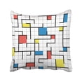 thumbnail image 1 of EREHome Colorful Mondrian Abstract Geometric Pattern in Retro Modern Style 80S 90S Avant Pillow Case Pillow Cover 20x20 inch Throw Pillow Covers, 1 of 1