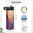 thumbnail image 4 of Sikiie Rooster Oil Painting Print 18OZ Insulated Straw Cup, Portable Leak-proof Sports Water Bottle, Stainless Steel Water Cup Suitable for Home and Outdoor, 4 of 8
