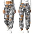 thumbnail image 4 of Jovrlynd Barrel Sweatpants Women Halloween Drawstring High Waisted Pockets Athletic Baggy Joggers Stretch Comfy Lounge Pants, 4 of 7
