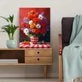 thumbnail image 5 of UXIEQU Floral Bouquet Still Life Canvas Wall Art 15.75x11.81 Inches, 5 of 8