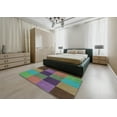 thumbnail image 4 of Ahgly Company Indoor Rectangle Patterned Green Novelty Area Rugs, 7' x 10', 4 of 6