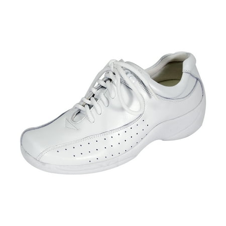 

24 HOUR COMFORT Gina Wide Width Professional Sleek Shoe WHITE 9.5