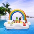thumbnail image 3 of Floating Pool Bar, Inflatable Rainbow Cloud Inflatable Drink Holder, Inflatable Tray Floating Bar, 3 of 5