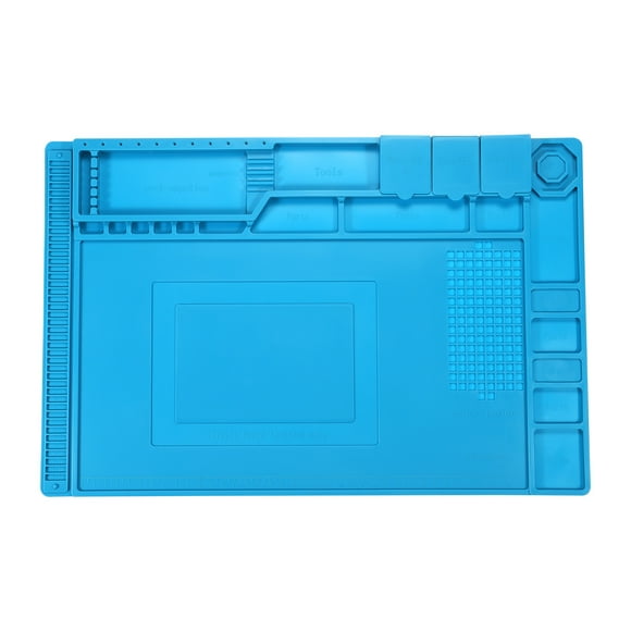 Silicona Soldadura Estera Magn?tico Calor Resistencia 932?F 17.7" x 12" Electr?nica Reparaci?n Trabajo Estera para Soldar Hierro Trabajo Banco Laptop Celular Tel?fono Unique Bargains estaciones de soldadura