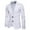 White, variant on Men's Coats And Jackets Hooded Men Slim-Fit Solid Suit Collar Casual Small Suit Coat Corduroy Jacket White M JE