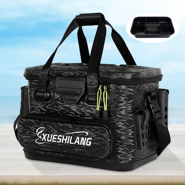 Bolsa de aparejos de pesca de 43/30L caja de pesca de balsa EVA almacenamiento multifuncional de cebo vivo JShteea El nuevo