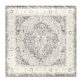 thumbnail image 2 of World Rug Gallery Vintage Oriental Distressed Medallion Area Rug - Gray 6'6"x6'6", 2 of 8
