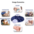 thumbnail image 5 of 3 Reusable Ice Packs 6 / 9 / 11 Inch Cloth Ice Pack Ice Bag for Fever Reducing and Cooling Dark Blue, 5 of 5