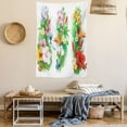 thumbnail image 2 of Watercolor Flower House Decor Tapestry, Tropical Christmas Bouquet Tropic Hibiscus Bloom Leaf Butterfly, Wall Hanging for Bedroom Living Room Dorm Decor, 40W X 60L Inches, Multi, by Ambesonne, 2 of 5