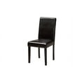 thumbnail image 3 of Baxton Studio Trine Modern Espresso Brown Faux Leather and Wood 5-Piece Dining Set, 3 of 7