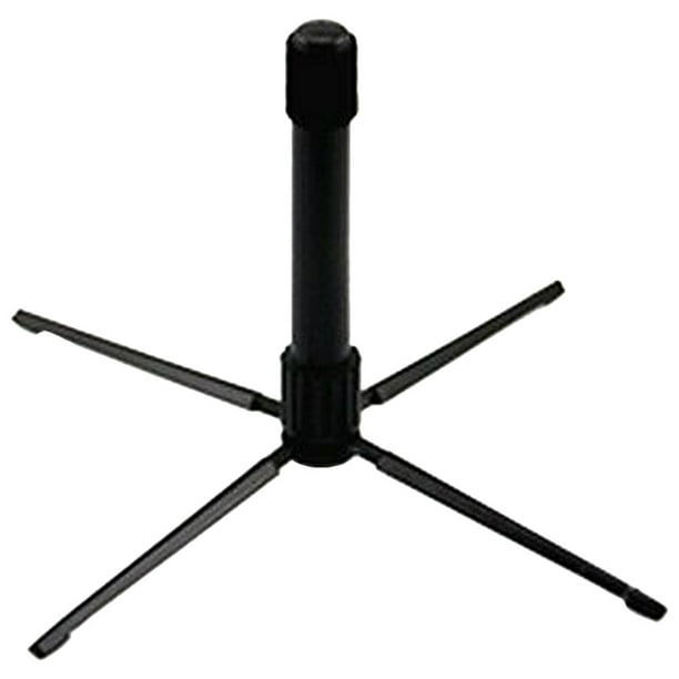 Poldeado de aclarador de clarinete plegable stand de flauta portátil portátil compacto