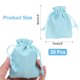 thumbnail image 2 of Uxcell 20 Pcs Bolsas de Yute con Cordón, 2.8 x 3.5 Pulgadas Bolsas de Favor para Joyas para Navidad, Acción de Gracias, Cumpleaños, Azul Lago, 2 of 7