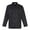 Black, variant on Adult Stud Front Long-Sleeved Chef Jacket