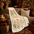 thumbnail image 3 of Holding Space For You Quote with Cupped Hands, Warm Boho Style for Self Care Fans, Heart Moon Branch Scene, Cozy Flannel Blanket for Bedroom and Dorm, Appreciation Gift and Positive Home Decor, 3 of 7