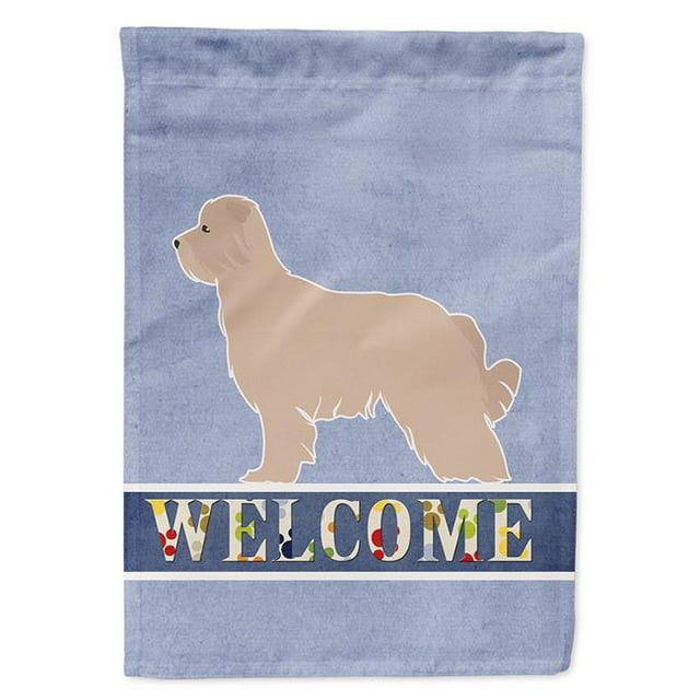 Carolines Treasures BB5522CHF Pyrenean Shepherd Welcome Flag Canvas House Size