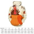 thumbnail image 2 of Autumn Happy Thanksgiving Turkey Men's Women New Sweatshirt Hoodie Men's Plus Size Sweatshirt Hooded Sweatshirt 3d Printed Street Men's Cloth, 2 of 6
