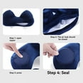 thumbnail image 3 of U-Shaped Comfortable Self-inflating Air Pillow Neck Support Inflatable Airplane Travel Neck Pillow Inflatable Sleeping Pillow, 3 of 10