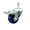 Swivel - Total Lock Brake - Blue, variant on 3 Inch Solid Polyurethane Wheel Swivel 10mm Threaded Stem Caster SCC