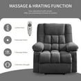 thumbnail image 4 of JONPONY Power Lift Recliner Chair Recliners for Elderly with Heat and Massage Recliner Chair for Living Room with Infinite Position and Side Pocket,USB Charge Port,Grey, 4 of 13