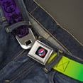 thumbnail image 2 of Grateful Dead Belt, Seatbelt Buckle Belt, Grateful Dead Text Skull Roses Rainbow Fade, Youth 22 to 32 Inches, 2 of 9