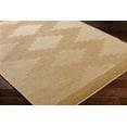 thumbnail image 3 of Hauteloom Colum Living Room, Bedroom Patio Outdoor Area Rug - Farmhouse - Straw, Dark Brown, Dark Beige - 2' x 2'11", 3 of 7